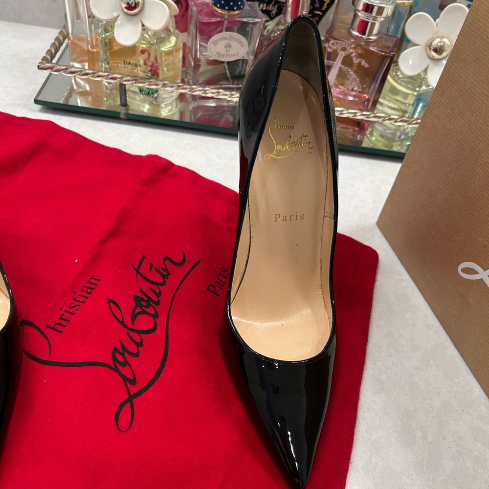 Christian Louboutin Black Patent Leather Heels